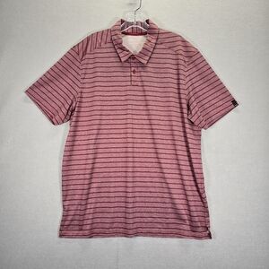 Oakley Golf Polo Wicking Regular Fit Mens Striped Athletic Short Sleeve Mens XL